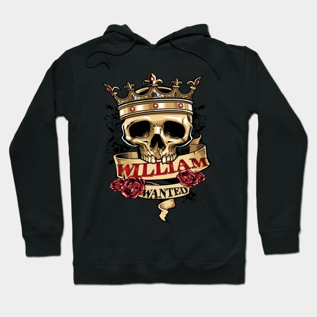 William Skull Wanted Hoodie by ProjectX23Red